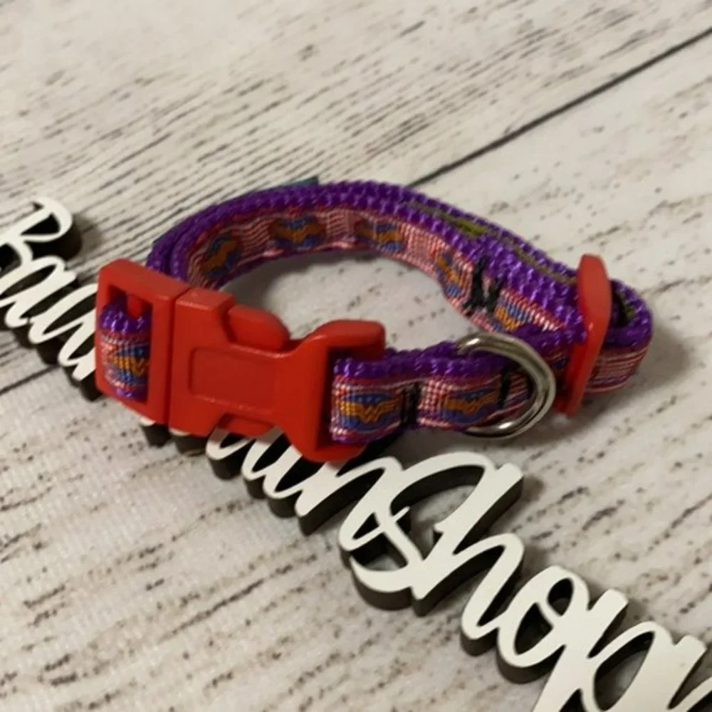 Extra Small Toy Dog Cat Collar Marvel Wonder Woman Handmade